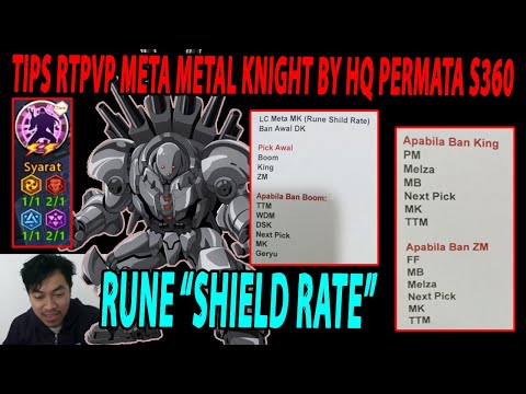 🔥🔥TIPS RTPVP DI META METAL KNIGHT [RUNE SHIELD RATE & CORE BOMB] - ONE PUNCH MAN The Strongest