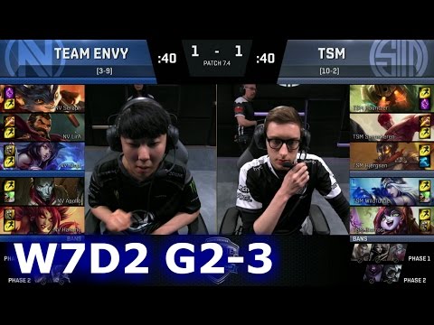TSM vs Team EnVyUs Game 3 | S7 NA LCS Spring 2017 Week 7 Day 2 | TSM vs NV G3 W7D2 1080p