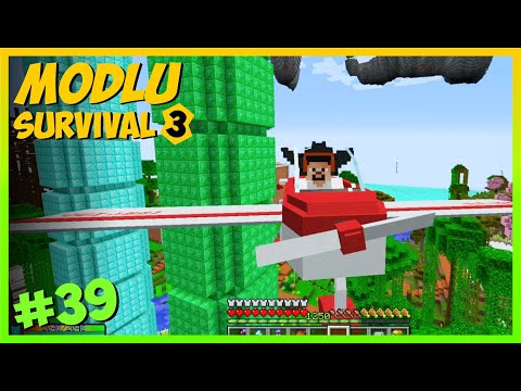 YENİ UÇAK PARKURU ve ARMORUNA YARIŞ 😁-   Modlu Survival S3 _ #39