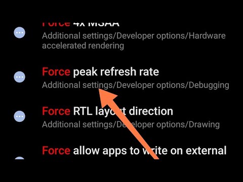 redmi note 8,force peek refresh rate setting, force peek refresh rate on off kaise kare redmi note 8