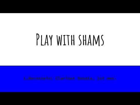 [L.Bernstein: Clarinet Sonata, 1st mov.] -Piano part only- Play With Shams