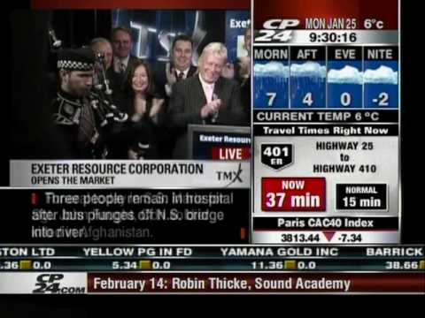 Exeter Rings the Bell on the TSX: Coverage from CP 24