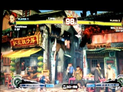スーパーストリートファイターⅣ: Kenshiraux (Cammy) vs Milla D Mac (El Fuerte)