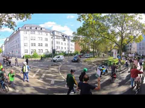 30.9.23 Fecher bleibt Demo in 360 grad in Frankfurt