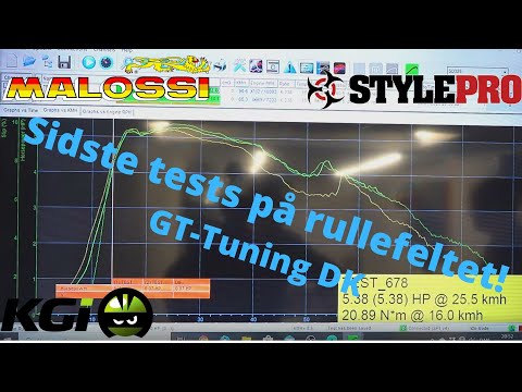 PGO Big max - Skoletuning Part 3- Sidste tests på dyno hos GT-Tuning DK