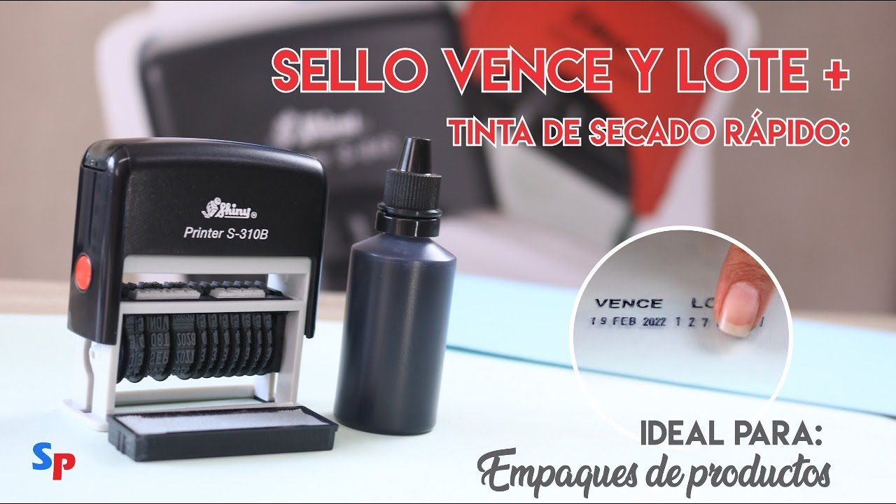 ✔ #Sello Codificador Vence y Lote S-310B 👌 |TUTORIAL |