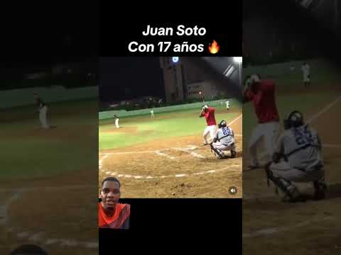 Juan Soto en sus inicios 😱 #beisbol #baseball #sports #mlb