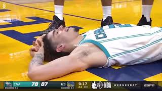 LAMELO BALL'S CLOSE TO A TERRIBLE FALL/INJURY