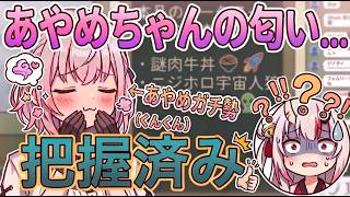 [2020/12]百鬼あやめの匂いをしっかり覚えている団長【ホロライブ/切り抜き/白銀ノエル/百鬼あやめ】