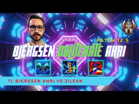 BJERGSEN OBLITERATION AHRI! - TL Bjergsen Plays Ahri Mid Lane vs Zilean! | LoL Patch 12.5