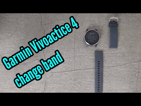 Garmin Vivoactive 4 change band replacement straps replace band Vivoactive 3 4