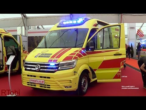 2 Profile demo ambulances on the RETTmobil 2018 expo in Germany