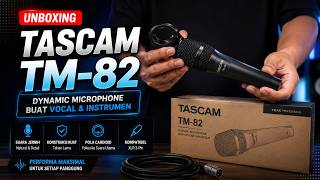 Video thumbnail for TASCAM TM 82 UNBOXING! Dynamic micropone buat Vocal/Instrument by Promedia Innovative Solution