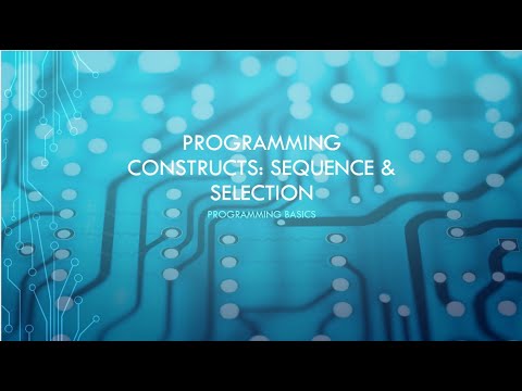 GCSE Computer Science: Programming constructs - sequence & selection
