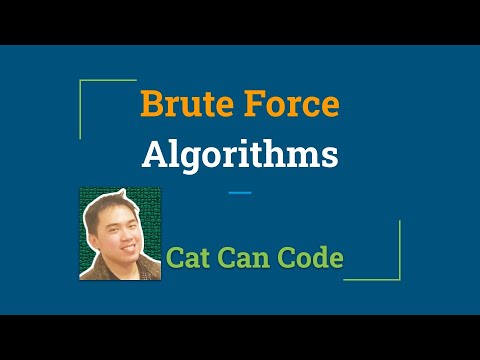 Brute Force Algorithms With Python Examples Cat Can Code