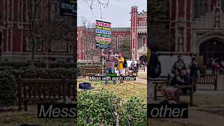 Angry Protester Gets INSTANT PAYBACK