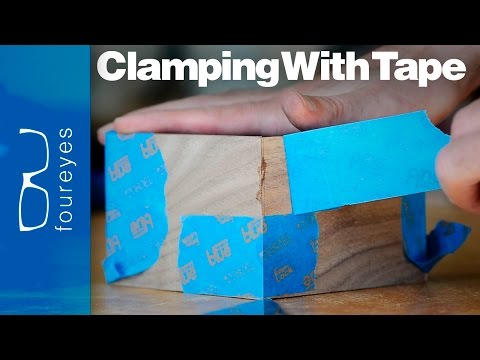 How To Clamp Using Tape - Woodworking Tips