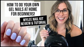 Mylee Gel Nail Kit Tutorial for Beginners - How to do Gel Nails at Home Step by Step | xameliax