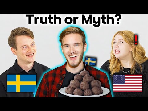 American girl and Swedish guy React to Swedish stereotypes!