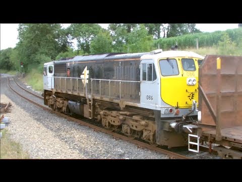 Irish Rail 071 (086) Hauls Timber Through Lavistown Loop, Co. Kilkenny.