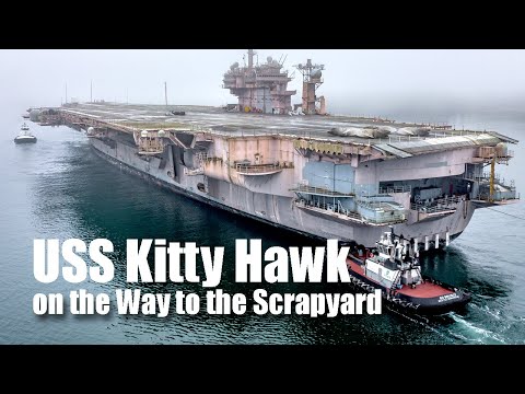 USS Kitty Hawk Bids Farewell: This US Aircraft Carrier on the Way to the Scrapyard