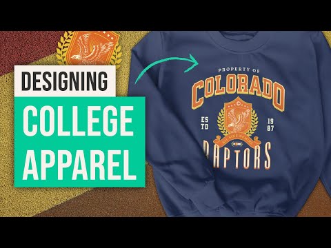 How To Easily Make College Style Athletic Apparel Designs