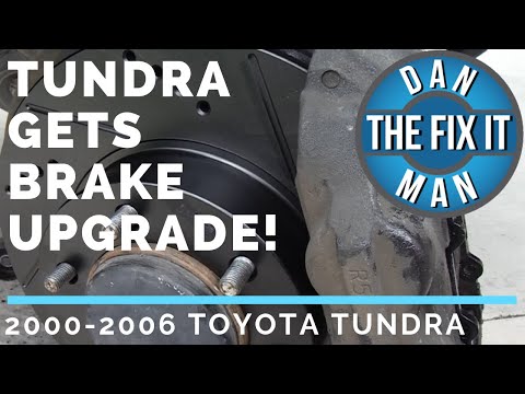 2000-2006 TOYOTA TUNDRA - Replacing Front Brake Pads & Rotors - DIY BRAKE UPGRADE