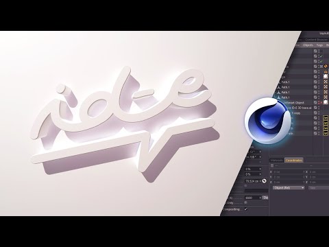 Introduction à Cinema 4D Création d un poster 3D abstrait