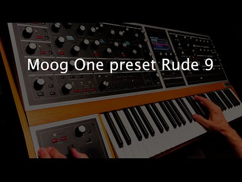 TheRudyRude Moog One presets batch #9 RUDE9   https://www.therudyrude.com/