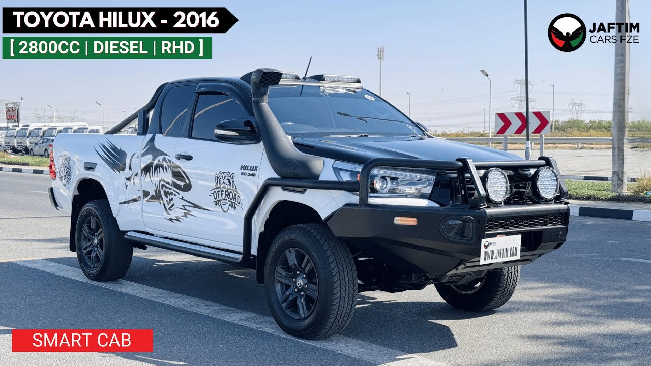 Toyota Hilux SMART CAB | RHD | 2.8L DIESEL ENGINE | MANUAL TRANSMISSION | 2016 | PREMIUM BULL BAR | AIR SNORKEL video