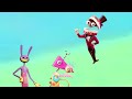 The Amazing Digital Circus Saving Caine And Jax From A Runaway Caboose Floating In The Water