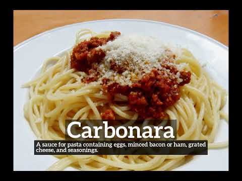 What is Carbonara? | How to Say Carbonara in English? | How Does Carbonara Look?