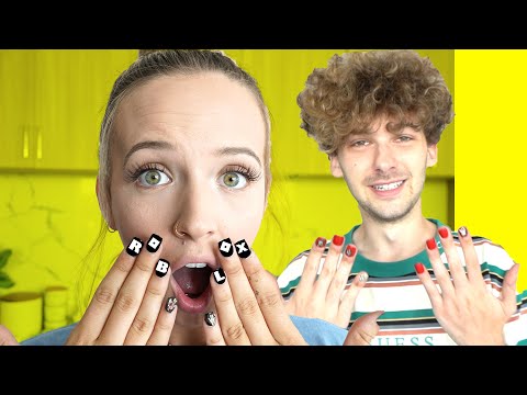 So We Made Custom ROBLOX Nails.. ft. Poke!