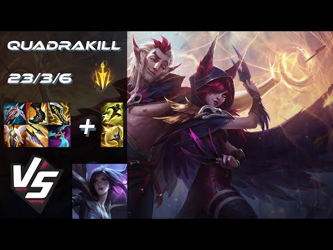 BOTTOM Xayah vs Kai'Sa [QUADRAKILL] - EU Challenger Patch 25.20