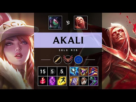 Akali Mid vs Vladimir: Rampage - EUW Grandmaster Patch 25.S1.1