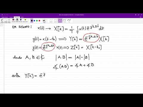Série de Fourier - Propriedades - Deslocamento (tempo e frequência)