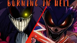 Cover art for burning in hell