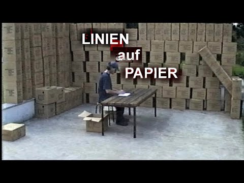 Performamce 2005: Linien auf Papier Eine Anästhetisierung auf dem Grund der Linie.