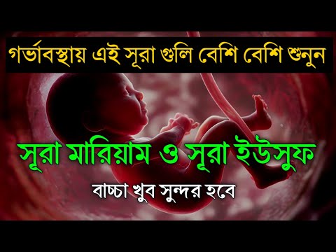 সূরা মারিয়াম ও সূরা ইউসুফ গর্ভাবস্থায় এই সূরা গুলি বেশি করে শুনুন বাচ্ছা খুব সুন্দর হবে ইনশাআল্লাহ