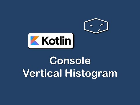 console vertical histogram in kotlin