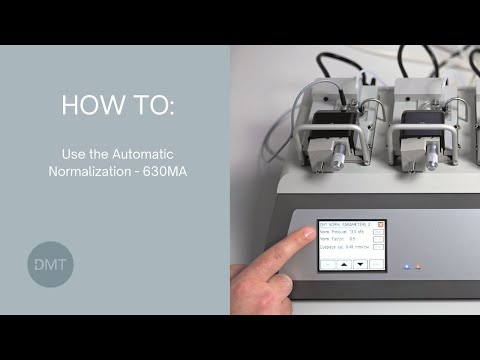 Automatic normalization using a DMT myograph system