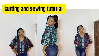     How to Cut and Sew a Beautiful Bubu Crop Top (Beginner-Friendly Tutorial)
