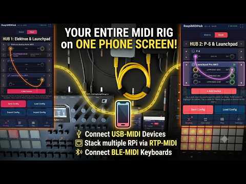 RaspiMIDIHub: Link Two Pis + Wireless MIDI Over Network & Bluetooth