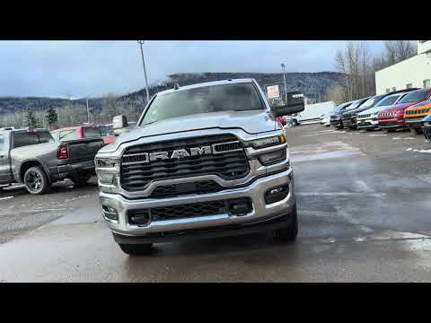 2026 Ram 3500 Big Horn 4x4 Crew Cab 8' Box in Silver for sale at Frontier Chrysler Dodge Jeep Ram Fiat Ltd. in Smithers, BC