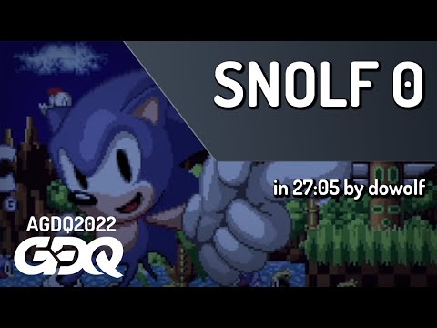 SNOLF 0 by dowolf in 27:05 - AGDQ 2022 Online