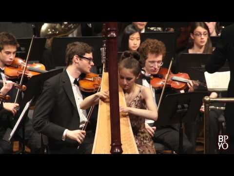 Ginastera: Concerto for Harp - 3rd movement - Anna DeLoi (harp), Benjamin Zander (conductor)