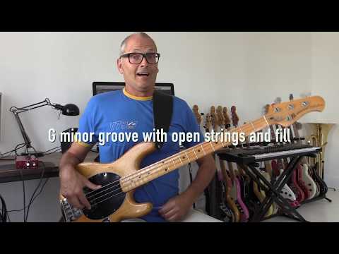 L383 G minor bass groove with open strings