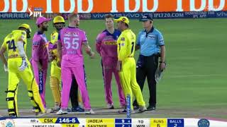 MS Dhoni Gets Angry And Fights With Umpire | Full Story | CSK vs RR IPL 2019