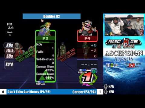 "Ascension 12/17/16" - Don't Take Our Money (Ike & Link) v. Cancer (Mario & Wario) - Winners R2