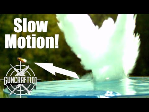 Amazing Video of Bullets Skipping on Water.  GunCraft101